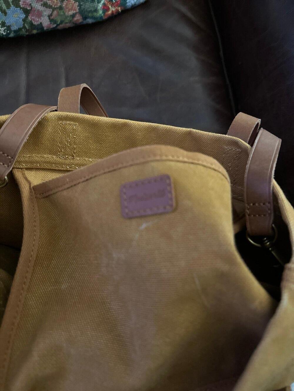 Madewell Transport Canvas Distressed Tote Bag - Picture 4 of 4